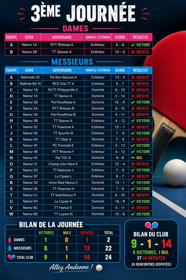Journée 3 - Interclubs